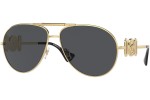 Okulary przeciwsłoneczne Versace VE2249 100287 Pilotki (Aviator) Złote