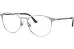 Okulary korekcyjne Ray-Ban RX6375 3134 Okrągłe Srebrne