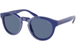 Okulary przeciwsłoneczne Polo Ralph Lauren PH4184 523580 Okrągłe Niebieskie