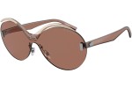 Okulary przeciwsłoneczne Emporio Armani EA2131 3053/3 Pojedyncze | Shield Brązowe