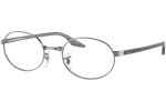 Okulary korekcyjne Ray-Ban RX6481V 3123 Owalne Srebrne