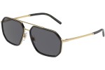 Okulary przeciwsłoneczne Dolce & Gabbana DG2285 02/81 Polarized Pilotki (Aviator) Złote