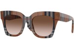 Okulary przeciwsłoneczne Burberry Kitty BE4364 396713 Kwadratowe Brązowe