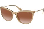 Okulary przeciwsłoneczne Ralph by Ralph Lauren RA5289 600413 Kocie oczy Beżowe