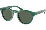 Okulary przeciwsłoneczne Polo Ralph Lauren PH4184 601771 Okrągłe Zielone
