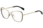 Okulary korekcyjne Moschino MOS516 J5G Kocie oczy Złote