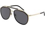 Okulary przeciwsłoneczne Dolce & Gabbana DG2277 02/81 Polarized Pilotki (Aviator) Złote