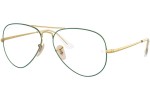 Okulary korekcyjne Ray-Ban Aviator RX6489 3136 Pilotki (Aviator) Złote