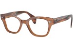 Okulary korekcyjne Ray-Ban RX0880 8180 Kwadratowe Brązowe