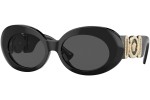 Okulary przeciwsłoneczne Versace VE4426BU GB1/87 Owalne Czarne