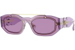 Okulary przeciwsłoneczne Versace Medusa Biggie VE2235 100284 Prostokątne Fioletowe