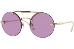 Okulary przeciwsłoneczne Versace VE2244 100269 Okrągłe Złote