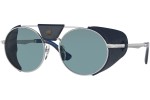 Okulary przeciwsłoneczne Persol PO2496SZ 1139P1 Polarized Okrągłe Srebrne