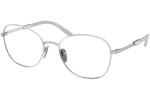 Okulary korekcyjne Prada PR64YV 15A1O1 Okrągłe Srebrne