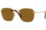 Okulary przeciwsłoneczne Persol PO2490S 114233 Kwadratowe Złote