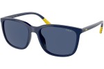 Okulary przeciwsłoneczne Polo Ralph Lauren PH4185U 550680 Kwadratowe Niebieskie