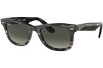 Okulary przeciwsłoneczne Ray-Ban Wayfarer RB2140 136071 Kwadratowe Szare