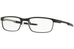 Okulary korekcyjne Oakley Steel Plate OX3222-01 Prostokątne Czarne