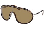 Okulary przeciwsłoneczne Moncler ML0222 55N Pojedyncze | Shield Havana