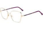 Okulary korekcyjne Jimmy Choo JC333 DDB Kocie oczy Złote