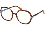 Okulary korekcyjne Tom Ford FT5814-B 053 Kwadratowe Havana
