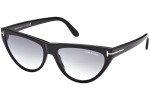 Okulary przeciwsłoneczne Tom Ford FT0990 01B Kocie oczy Czarne
