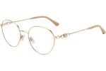 Okulary korekcyjne Jimmy Choo JC338 BKU Okrągłe Złote