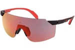 Okulary przeciwsłoneczne Adidas Sport SP0056 02L Pojedyncze | Shield Czarne