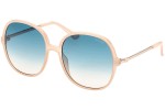 Okulary przeciwsłoneczne Guess GU7844 57P Okrągłe Beżowe