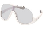 Okulary przeciwsłoneczne Moncler ML0230 21C Pojedyncze | Shield Białe