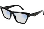 Okulary przeciwsłoneczne Saint Laurent SLM103 004 blue-light [non-prescription] Kwadratowe Czarne