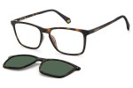 Okulary korekcyjne Polaroid PLD6139/CS PHW/UC Polarized Prostokątne Havana