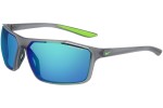 Okulary przeciwsłoneczne Nike Windstorm M CW4672 022 Prostokątne Szare