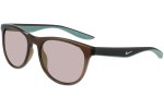 Okulary przeciwsłoneczne Nike Wave M DQ0854 004 Okrągłe Brązowe
