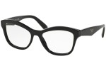 Okulary korekcyjne Prada PR29RV 1AB1O1 Kocie oczy Czarne