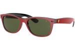 Okulary przeciwsłoneczne Ray-Ban New Wayfarer Scuderia Ferrari Collection RB2132M F63931 Kwadratowe Czerwone