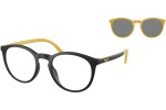 Okulary korekcyjne Polo Ralph Lauren PH4183U 537587 Okrągłe Czarne