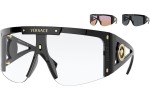 Okulary przeciwsłoneczne Versace Medusa Icon Shield VE4393 GB1/1W Pojedyncze | Shield Czarne