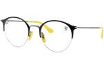 Okulary korekcyjne Ray-Ban Scuderia Ferrari Collection RX3578VM F060 Okrągłe Czarne