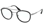 Okulary korekcyjne Prada PR66XV M4Y1O1 Okrągłe Czarne