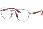 Okulary korekcyjne Ray-Ban Scuderia Ferrari Collection RX6484M F001 Kwadratowe Srebrne