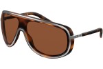 Okulary przeciwsłoneczne Ralph Lauren RL7069 942373 Pojedyncze | Shield Havana