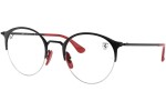 Okulary korekcyjne Ray-Ban Scuderia Ferrari Collection RX3578VM F041 Okrągłe Czarne