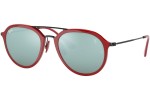 Okulary przeciwsłoneczne Ray-Ban RB4369M F62330 Pilotki (Aviator) Czerwone