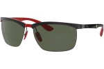 Okulary przeciwsłoneczne Ray-Ban Scuderia Ferrari Collection RB8324M F05071 Prostokątne Brązowe
