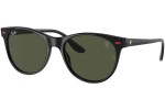 Okulary przeciwsłoneczne Ray-Ban Scuderia Ferrari Collection RB2202M F60131 Okrągłe Czarne