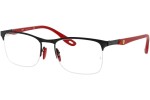 Okulary korekcyjne Ray-Ban Scuderia Ferrari Collection RX8416M F041 Prostokątne Czarne