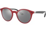 Okulary przeciwsłoneczne Ray-Ban RB4296M F6536G Okrągłe Czerwone