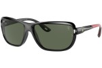 Okulary przeciwsłoneczne Ray-Ban RB4365M F60171 Prostokątne Czarne