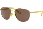 Okulary przeciwsłoneczne Ray-Ban Scuderia Ferrari Collection RB3659M F03873 Pilotki (Aviator) Złote